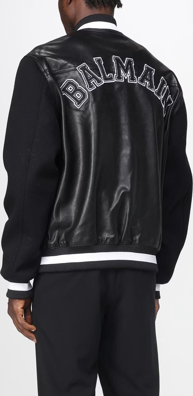 BALMAIN Balmain Bomber Uomo Nero – FH1TF995MH22-EAP - 2