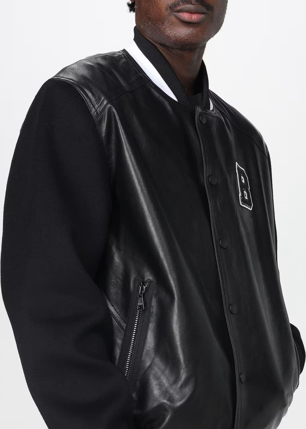 BALMAIN Balmain Bomber Uomo Nero – FH1TF995MH22-EAP - 3