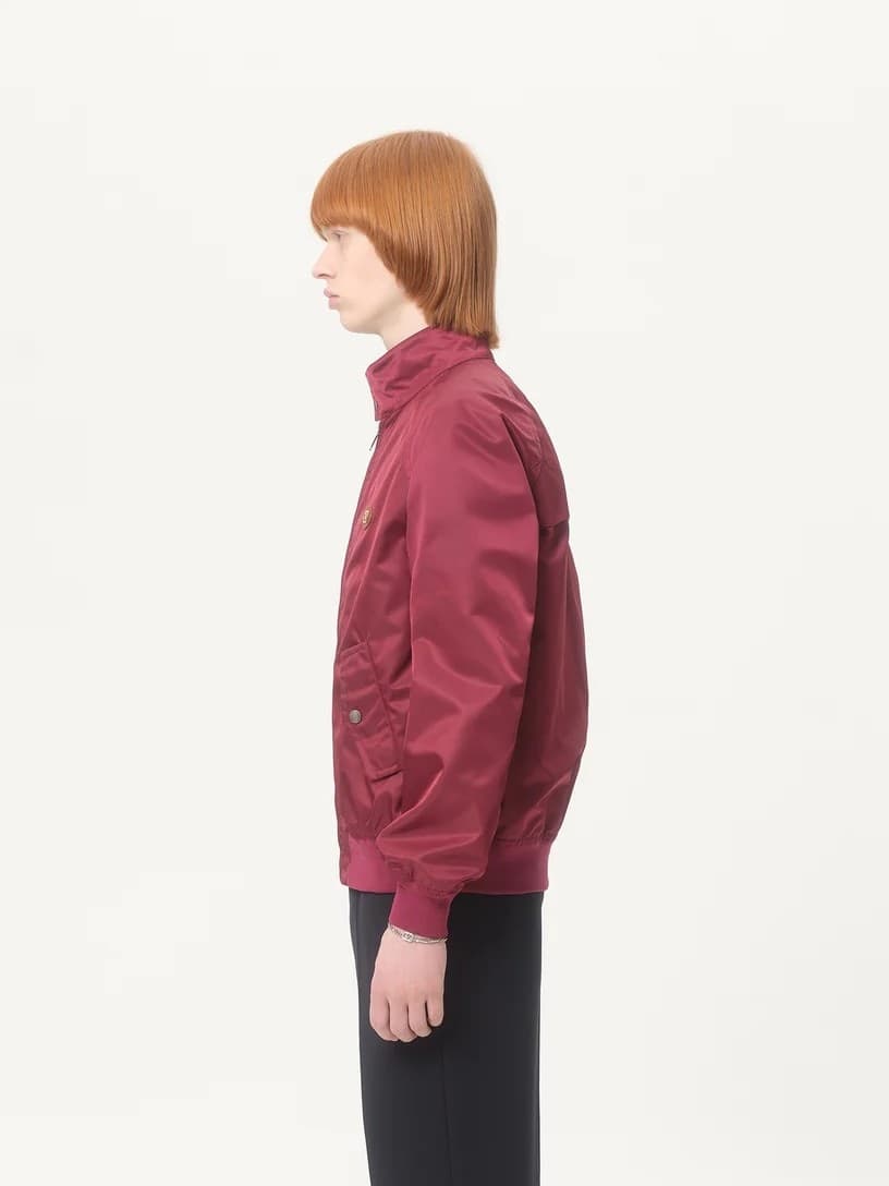Valentino Garavani VALENTINO Giacca Giubbino Bordeaux in Nylon con Dettagli Eleganti - 4