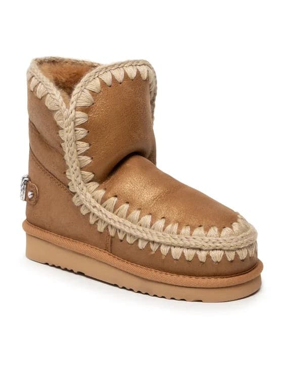 MOU Mou Eskimo Stivaletti Donna Silver in Suede con Cuciture – 101036B-DUIRO - 2