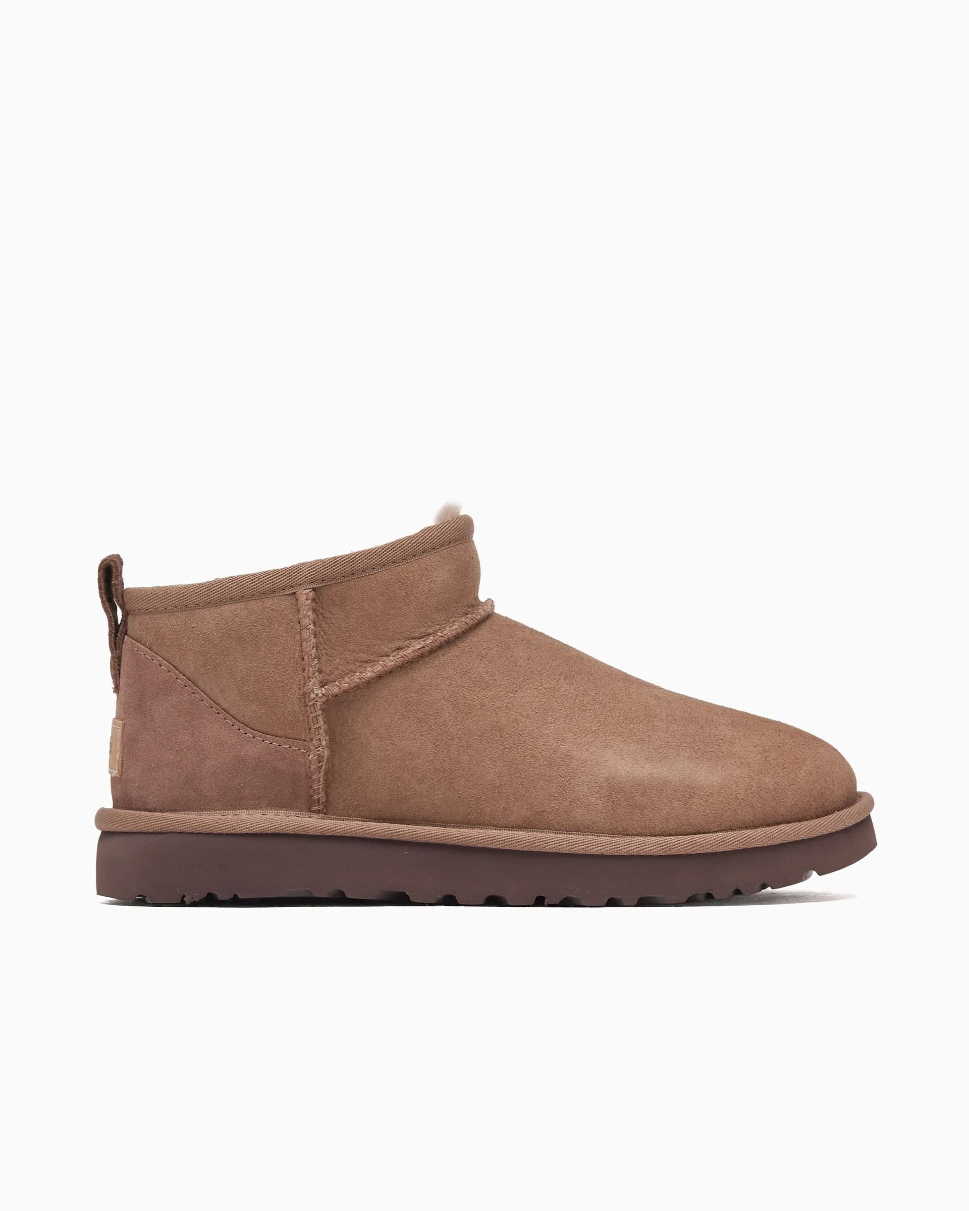 Ugg UGG Classic Mini II Stivaletti Donna Grigi in Suede – 1116109-GRI - 4