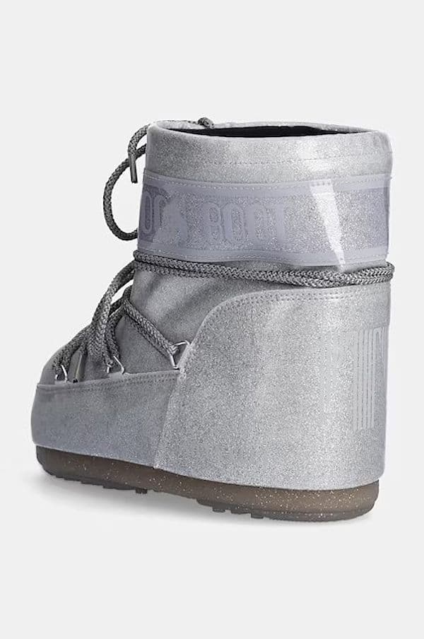 MOON BOOT Moon Boot Icon Low Glitter Stivaletti Donna Argento – 80D1409440-H001 - 3