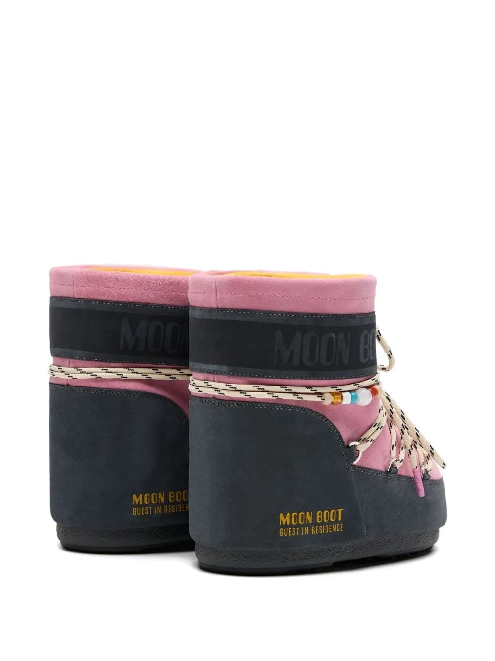 MOON BOOT Moon Boot x Guest In Residence Icon Low Stivaletti Donna Honey e White Sand in Suede - 2