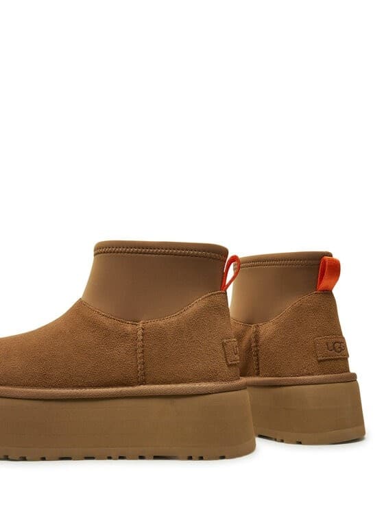 Ugg UGG Classic Mini Dipper Stivaletti Donna Chestnut in Suede con Platform - 5