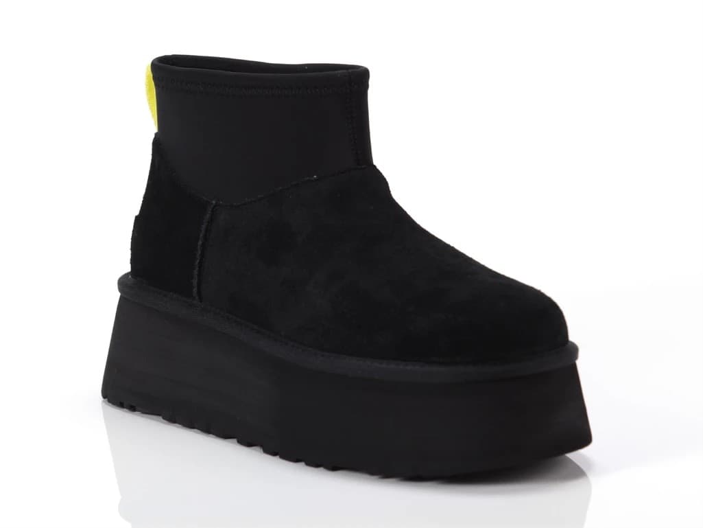 Ugg UGG Classic Mini Dipper Stivaletti Donna Chestnut in Suede con Platform - 7