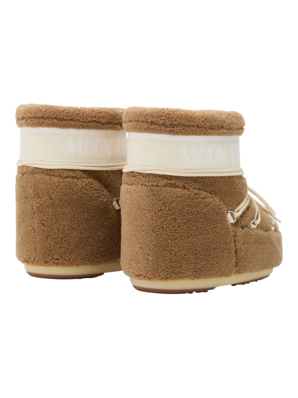 MOON BOOT Moon Boot Icon Low Fleece Stivaletti Donna Cammello in Teddy - 3
