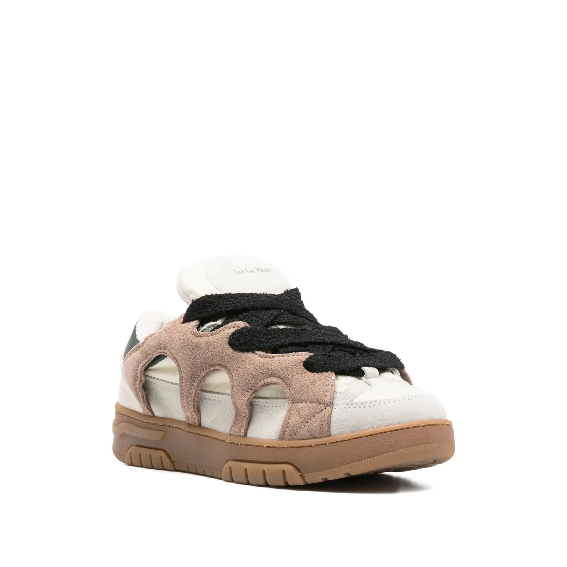 SANTHA Santha Model 1 Contrast Sneakers in Camoscio Marrone - 4