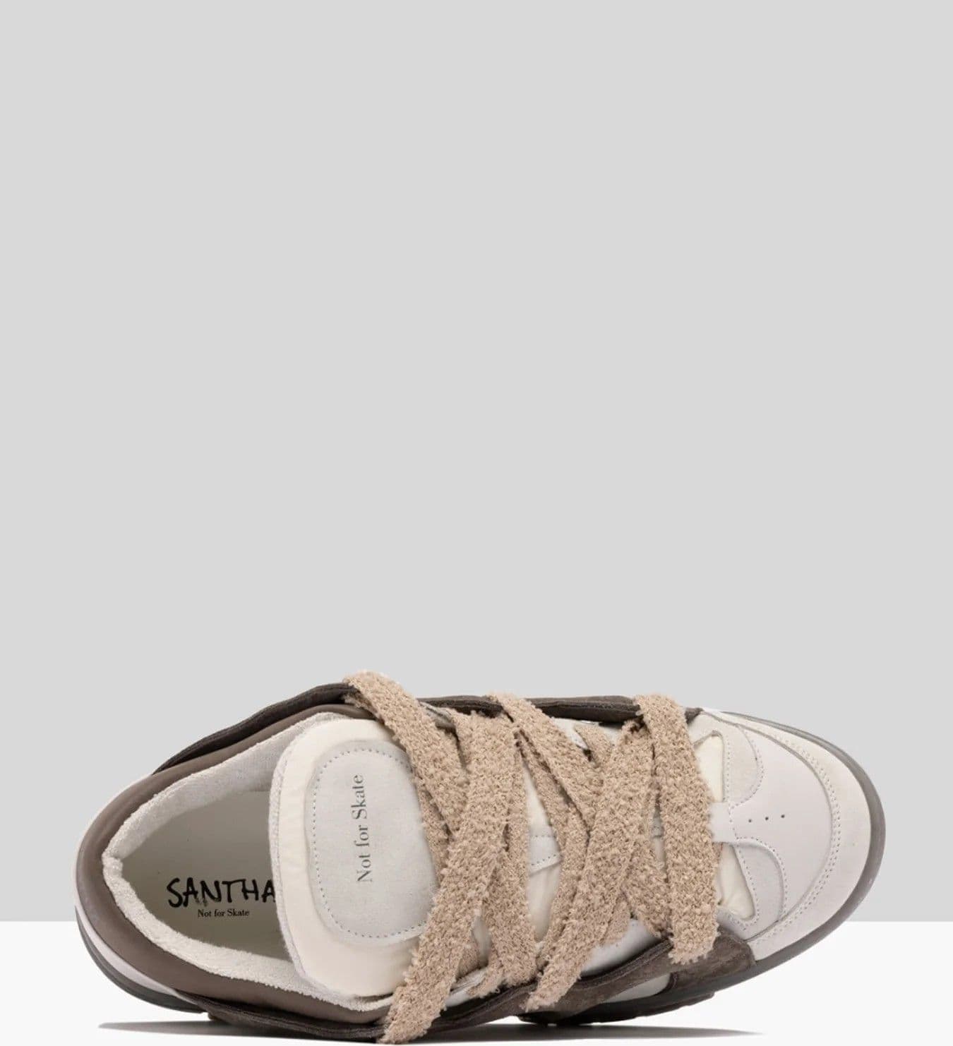 SANTHA Santha Model 1 Contrast Sneakers in Camoscio Marrone - 5