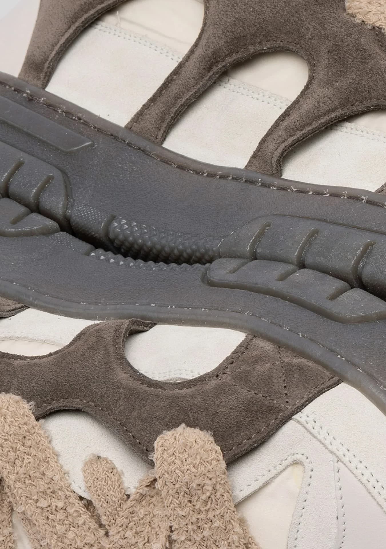 SANTHA Santha Model 1 Contrast Sneakers in Camoscio Marrone - 6