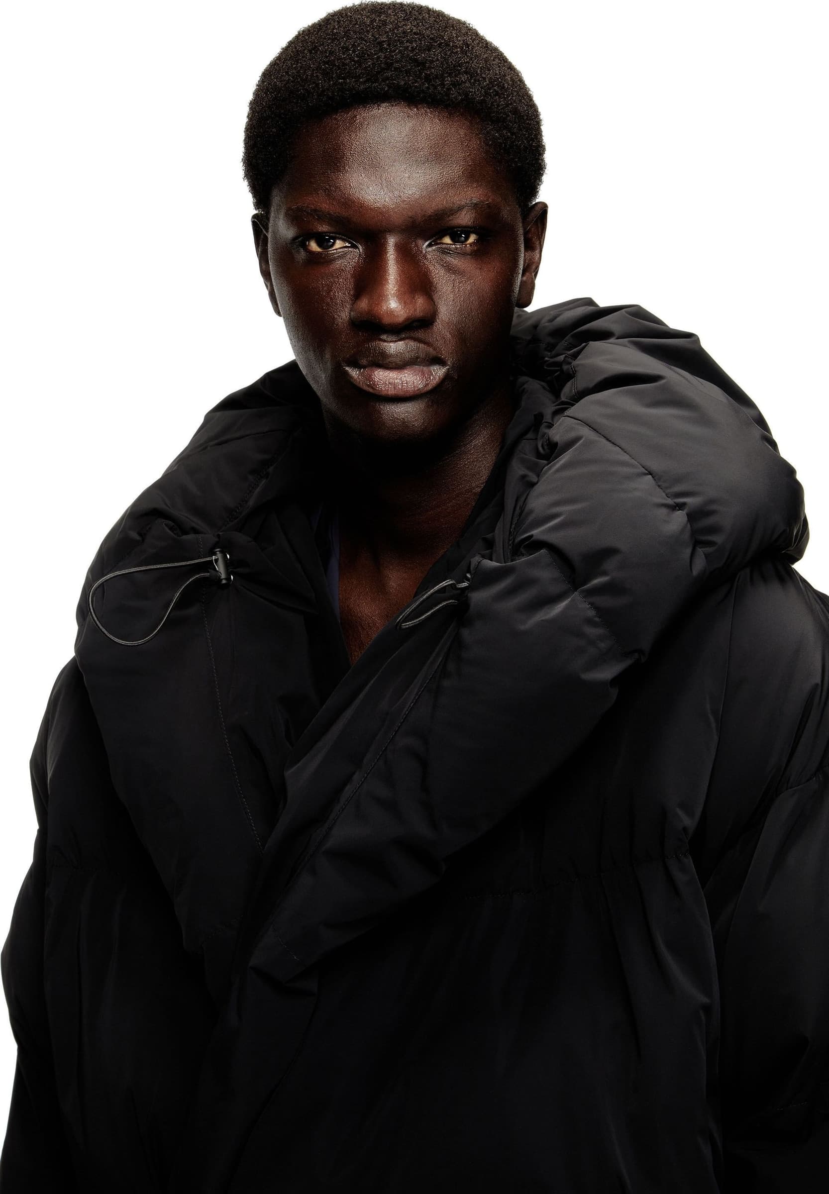 DIESEL Diesel J-Scotts-Padded-A Piumino Uomo Nero Oversize con Cappuccio - 2