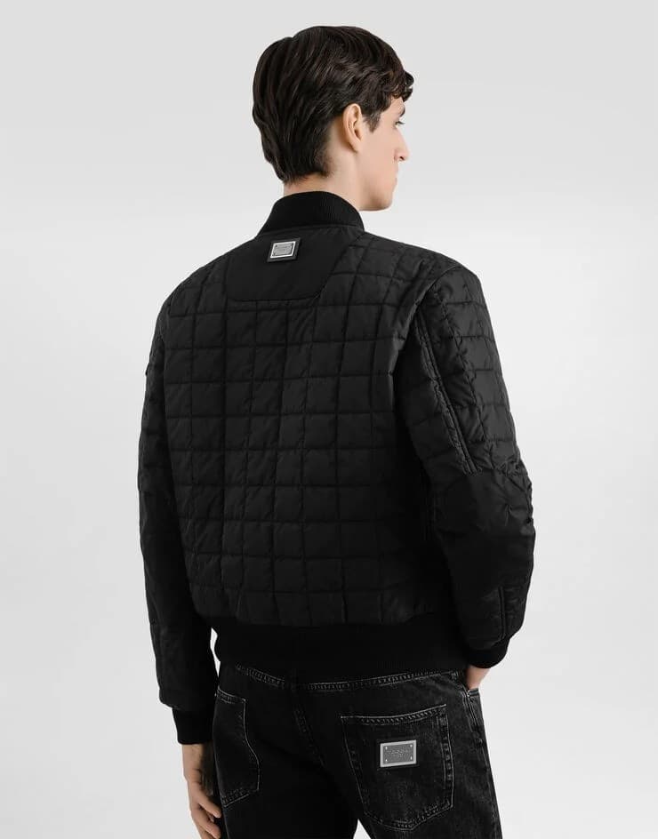 Dolce &amp; Gabbana DOLCE &amp; GABBANA Bomber Uomo Trapuntato Nero – G9BRBTFUS22 - 2