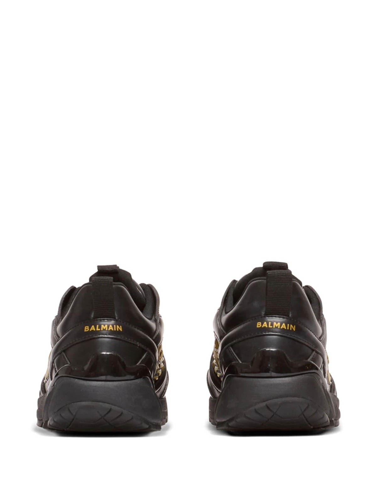 BALMAIN Balmain Sneakers Uomo Bicolor in Pelle con Suola Vibram - 4
