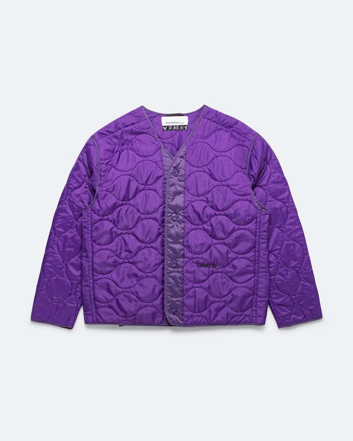 OAMC PEACEMAKER OAMC Peacemaker Combat Liner Bomber Uomo Nero Trapuntato - 2