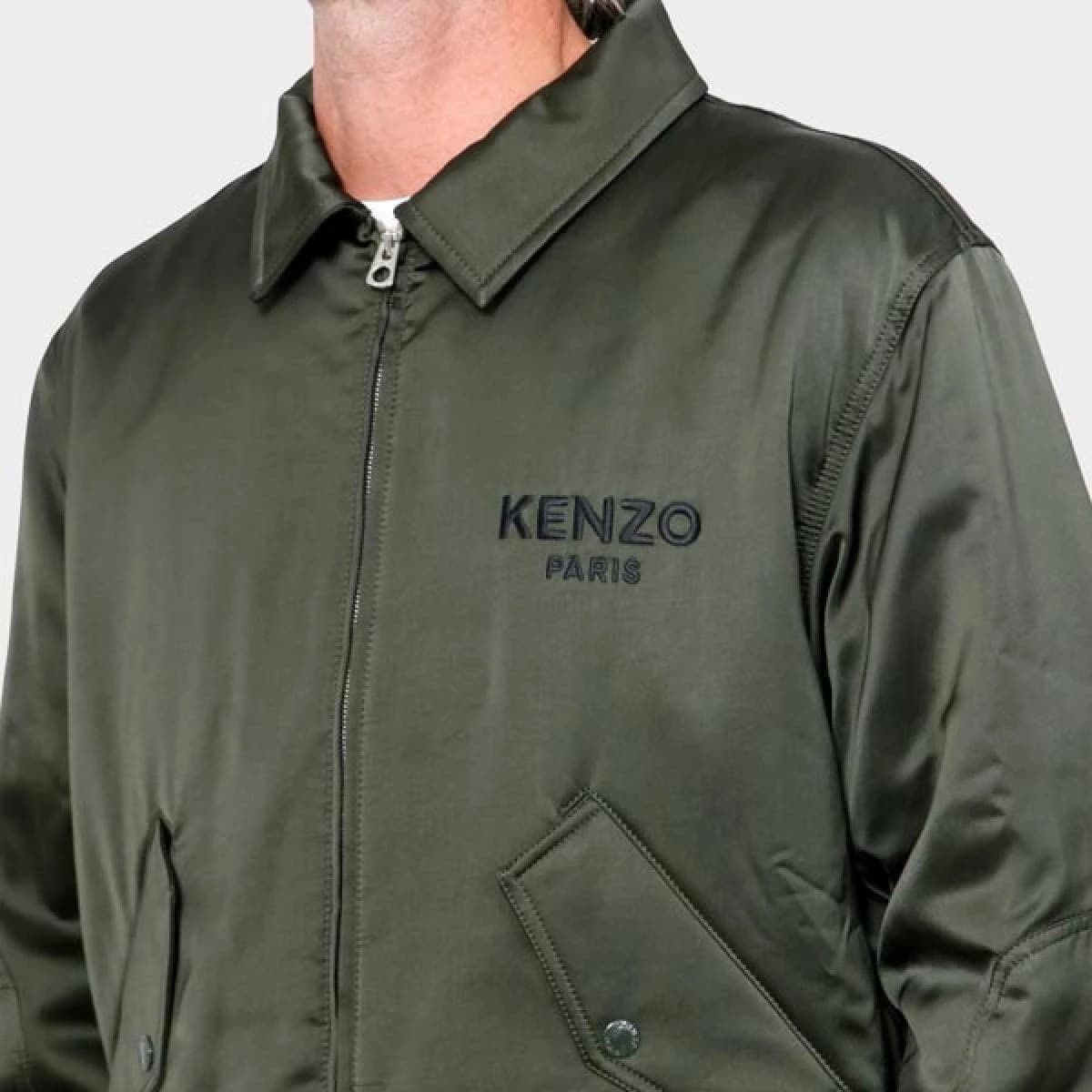 Kenzo  Bomber Uomo Verde Scuro – PFF65BL1789FM-51 - 2
