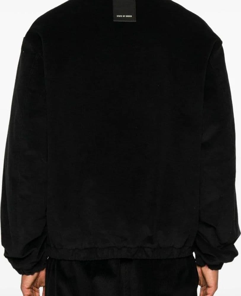 STATE OF ORDER  Giacca Bomber Donna in Velluto Nero - 3