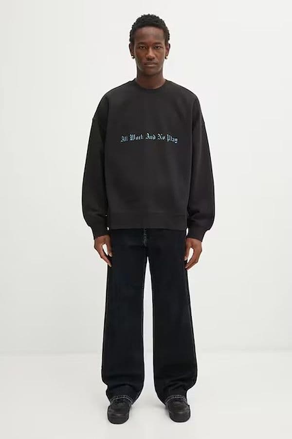 MM6 Maison Margiela  Jeans Uomo Nero a Gamba Ampia - 4