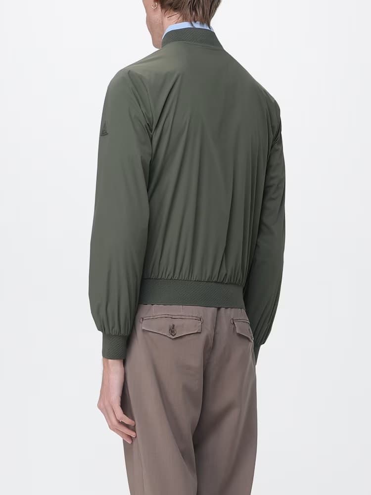 HESKIMO Heskimo Giubbotto Bomber Uomo Blu Scuro in Jersey Stretch - HE1440015