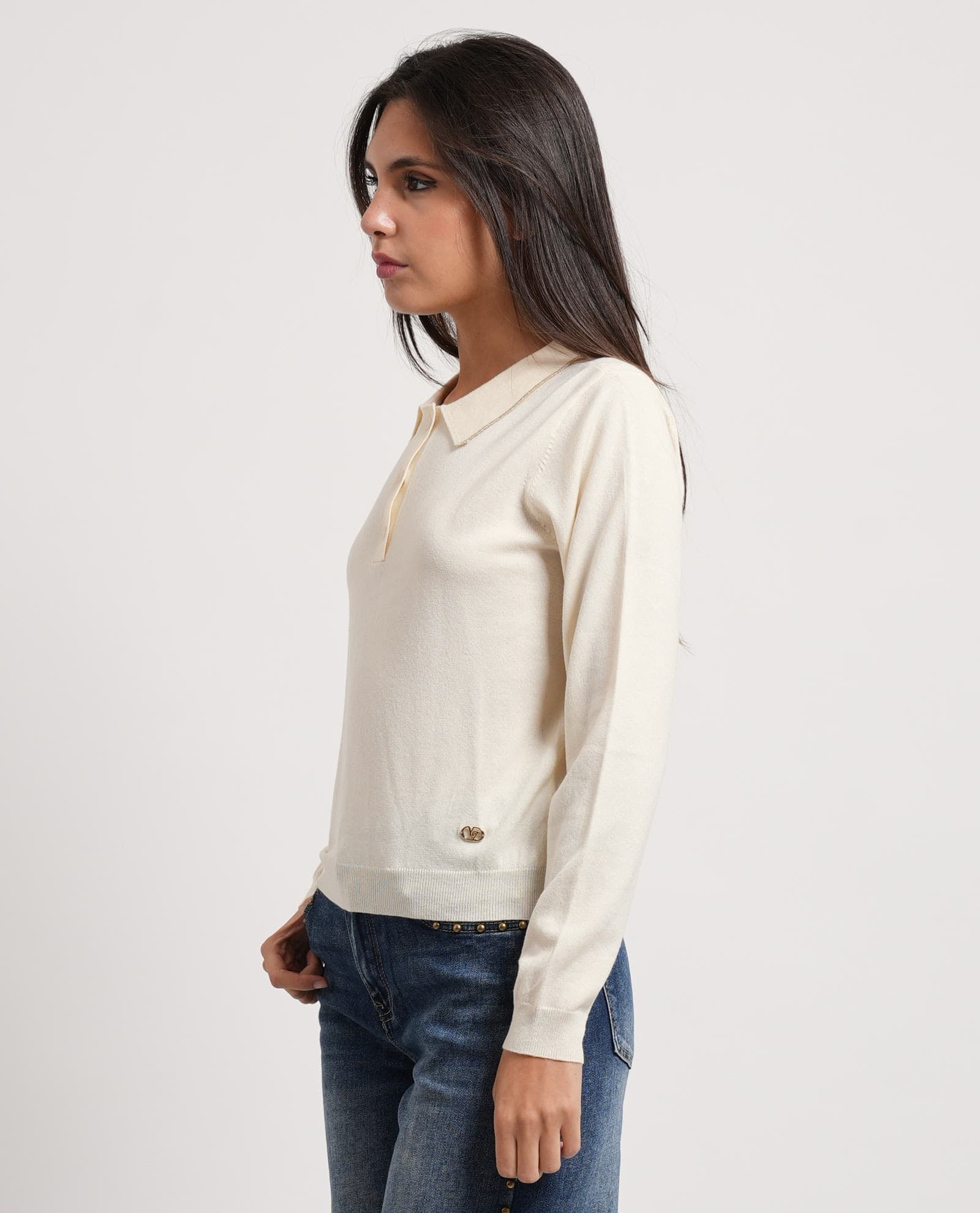 YES ZEE  Maglie Avorio - 3
