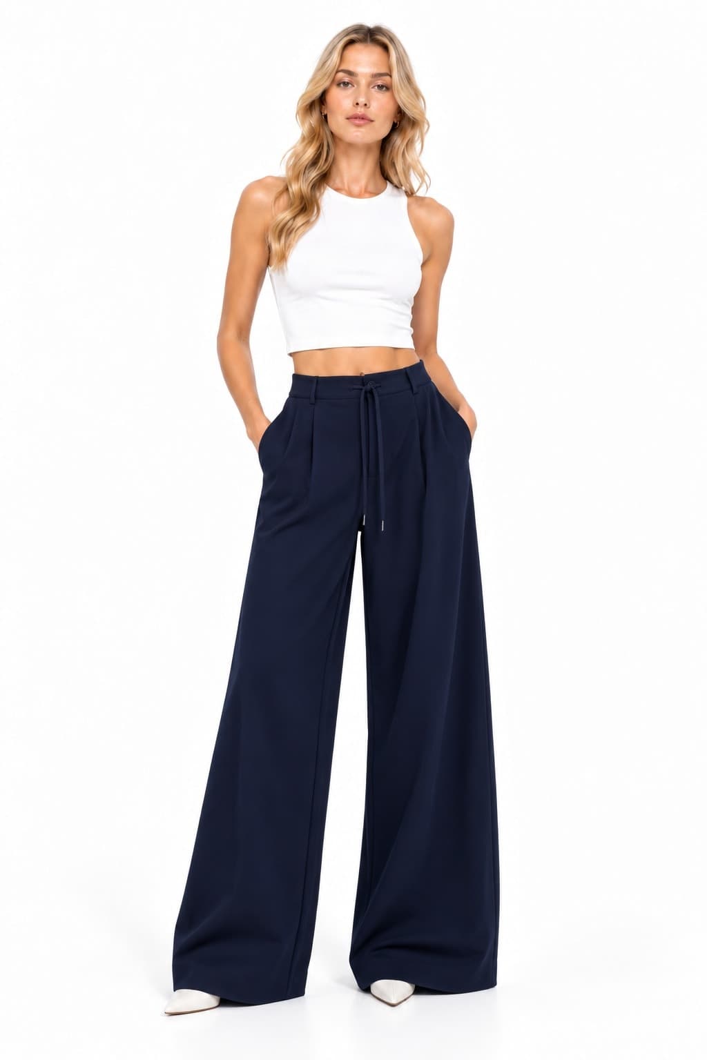 MM MAX MARA  Pantaloni Blu navy