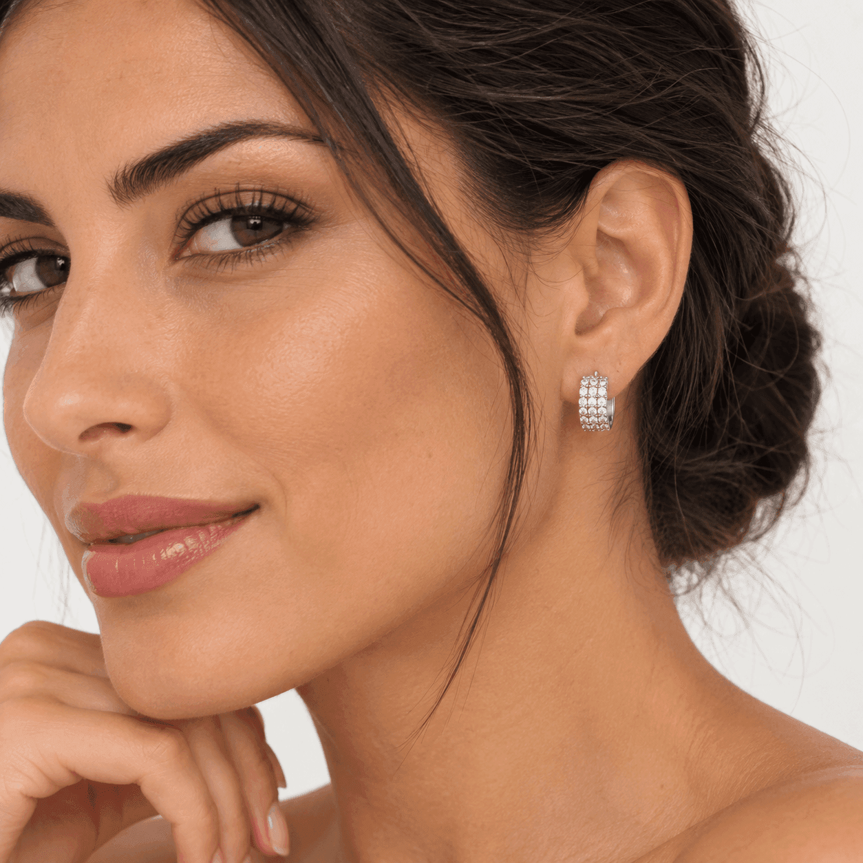 Alba Bijoux – Orecchini Set di Cerchietti Pavé - 11