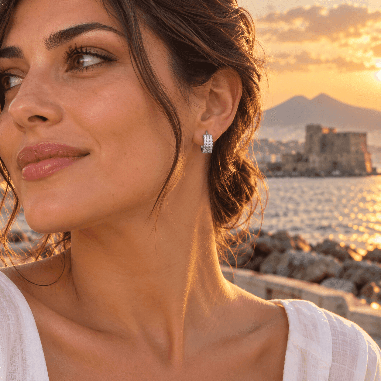 Alba Bijoux – Orecchini Set di Cerchietti Pavé - 12