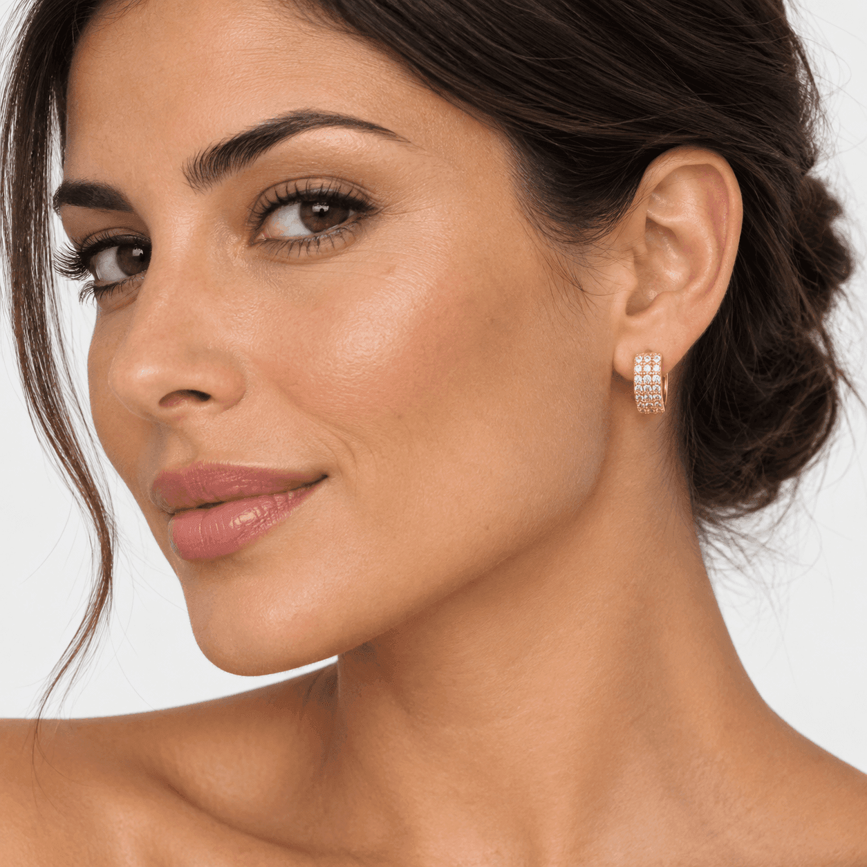 Alba Bijoux – Orecchini Set di Cerchietti Pavé - 10