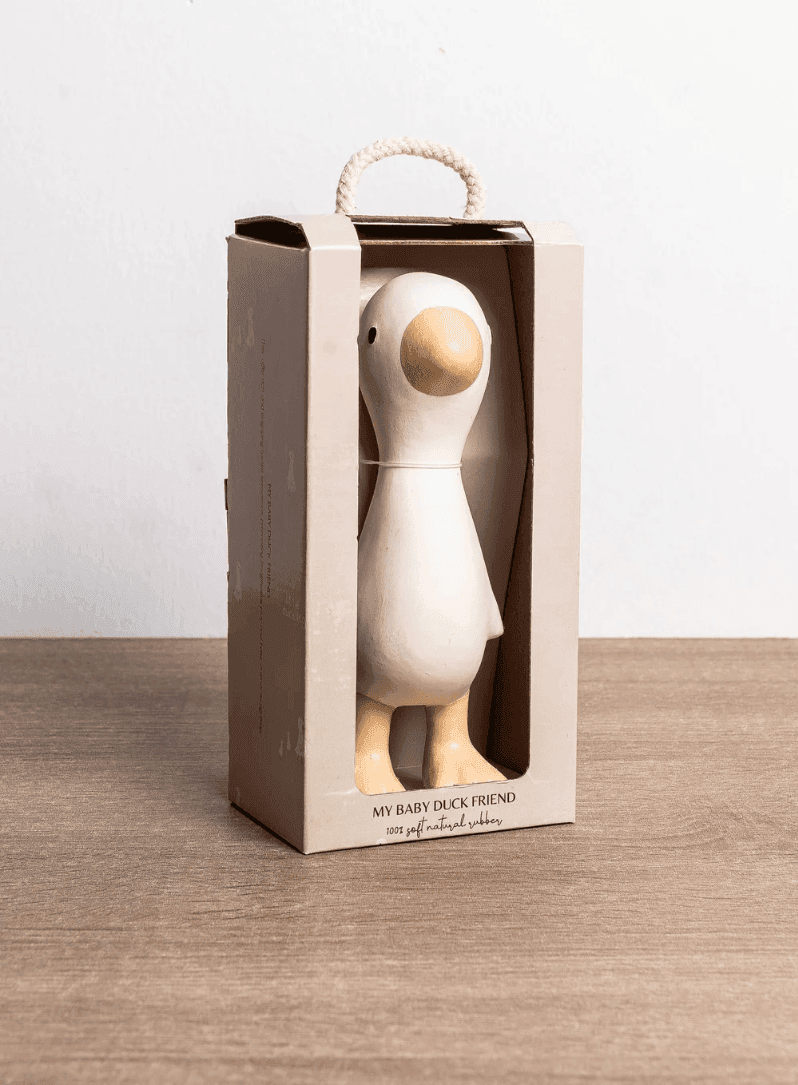 Paperella in Gomma Naturale per la dentizione Bamboom Off White - 2
