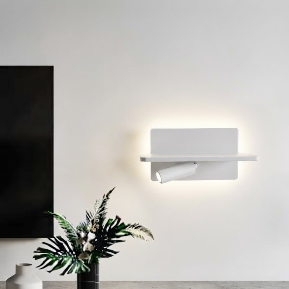 Applique moderno Illuminando OSCAR BN NR SB LED USB orientabile metallo - 4