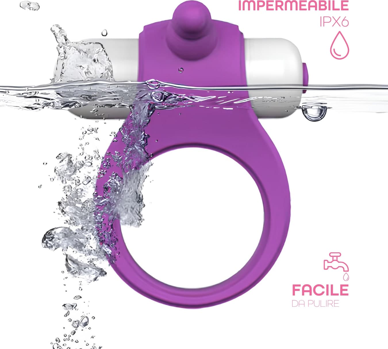 Anello Vibrante per il Pene con Stimolatore Clitorideo 7 Vibrazioni Sex Toy Uomo - 7