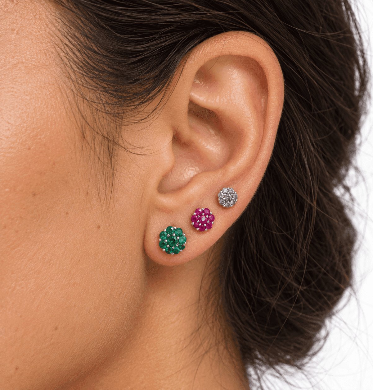 Alba Bijoux –  Orecchini Set Fiore Mix - 2