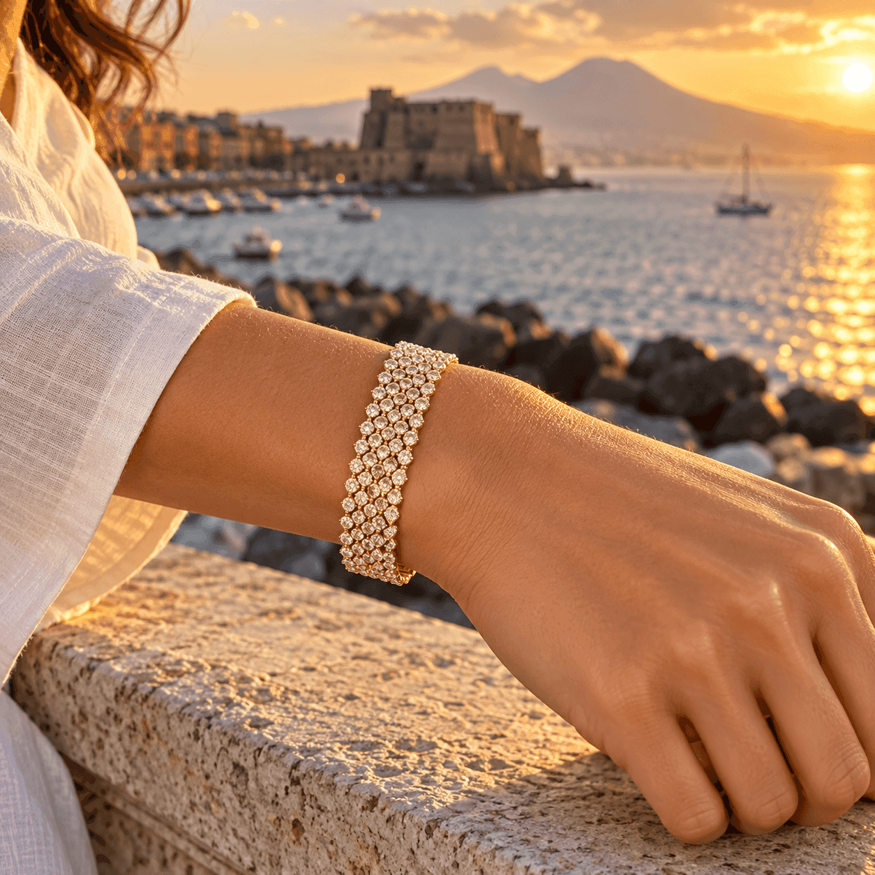 Alba Bijoux – Bracciale Fascia Luce Gold - 6