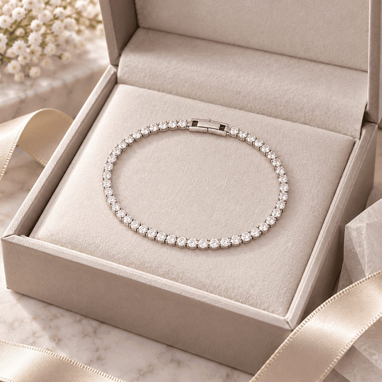 Alba Bijoux – Bracciale Tennis Luce - 5