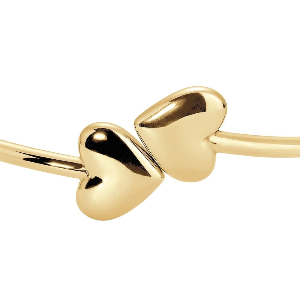 LUCA BARRA   -   BRACCIALE DONNA IN ACCIAIO IP GOLD CON CUORI - 2