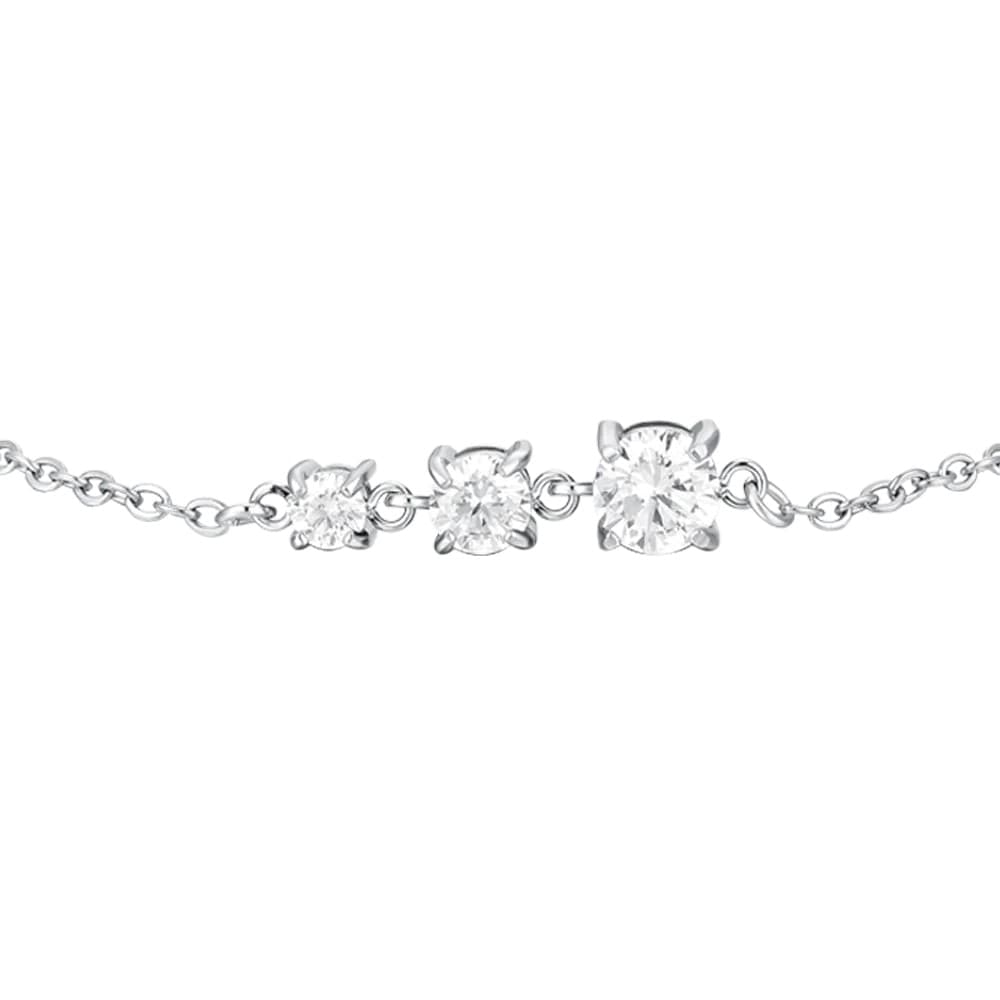 LUCA BARRA   -   BRACCIALE DONNA IN ACCIAIO CON ZIRCONI BIANCHI - 2