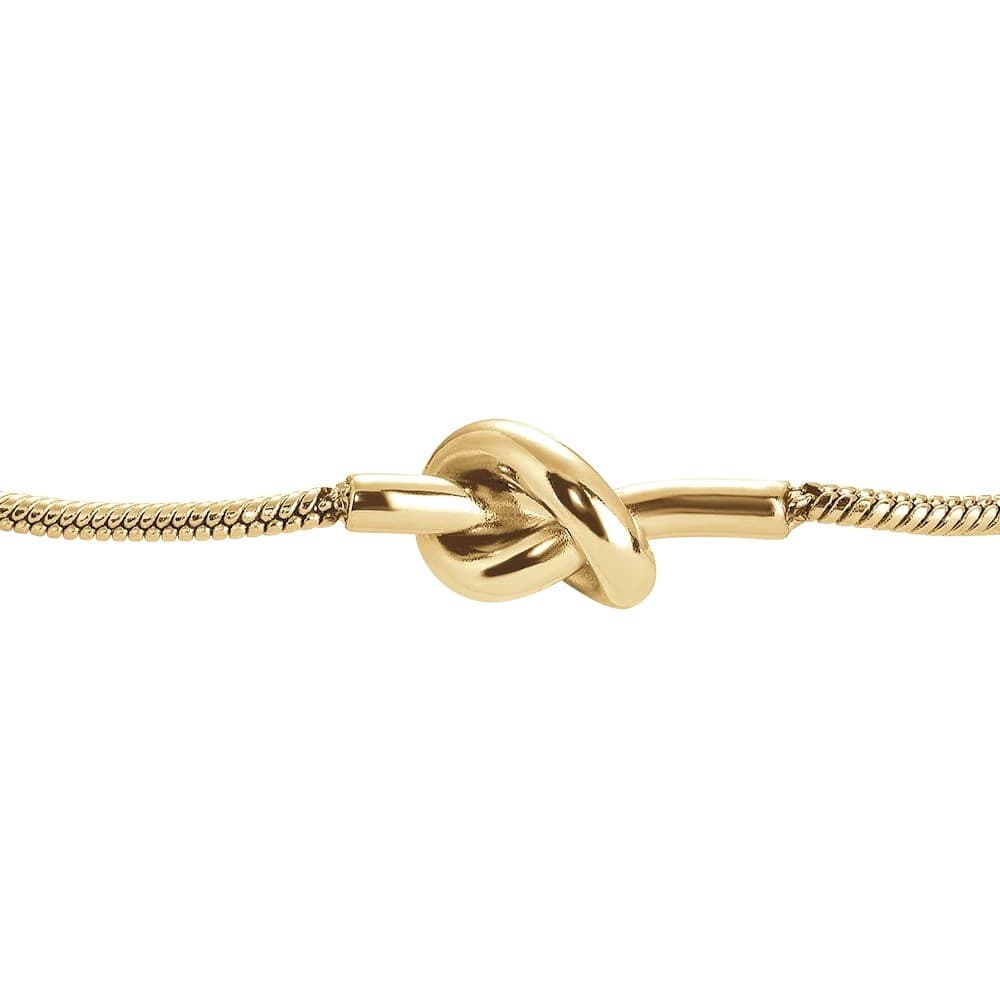 LUCA BARRA   -   BRACCIALE DONNA IN ACCIAIO IP GOLD CON NODO - 2