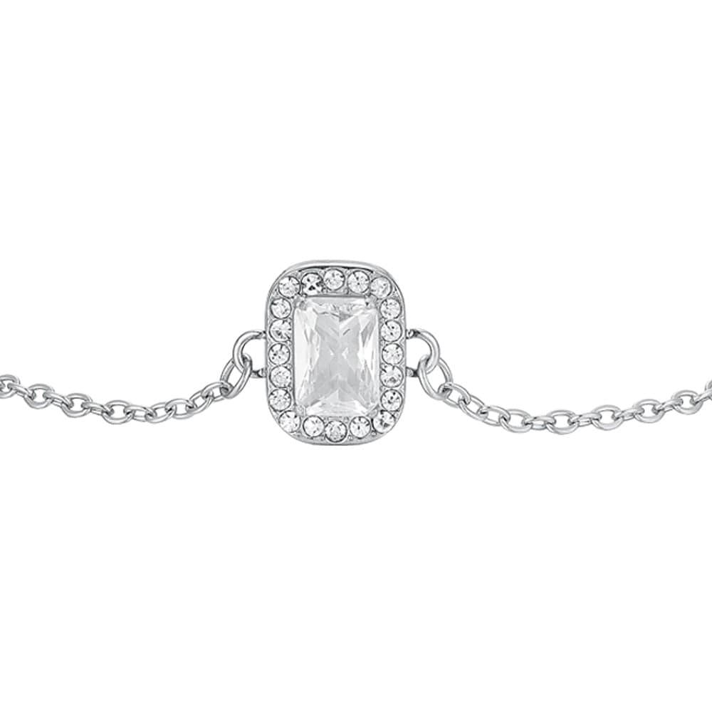 LUCA BARRA   -   BRACCIALE DONNA IN ACCIAIO CRISTALLI E ZIRCONE - 2