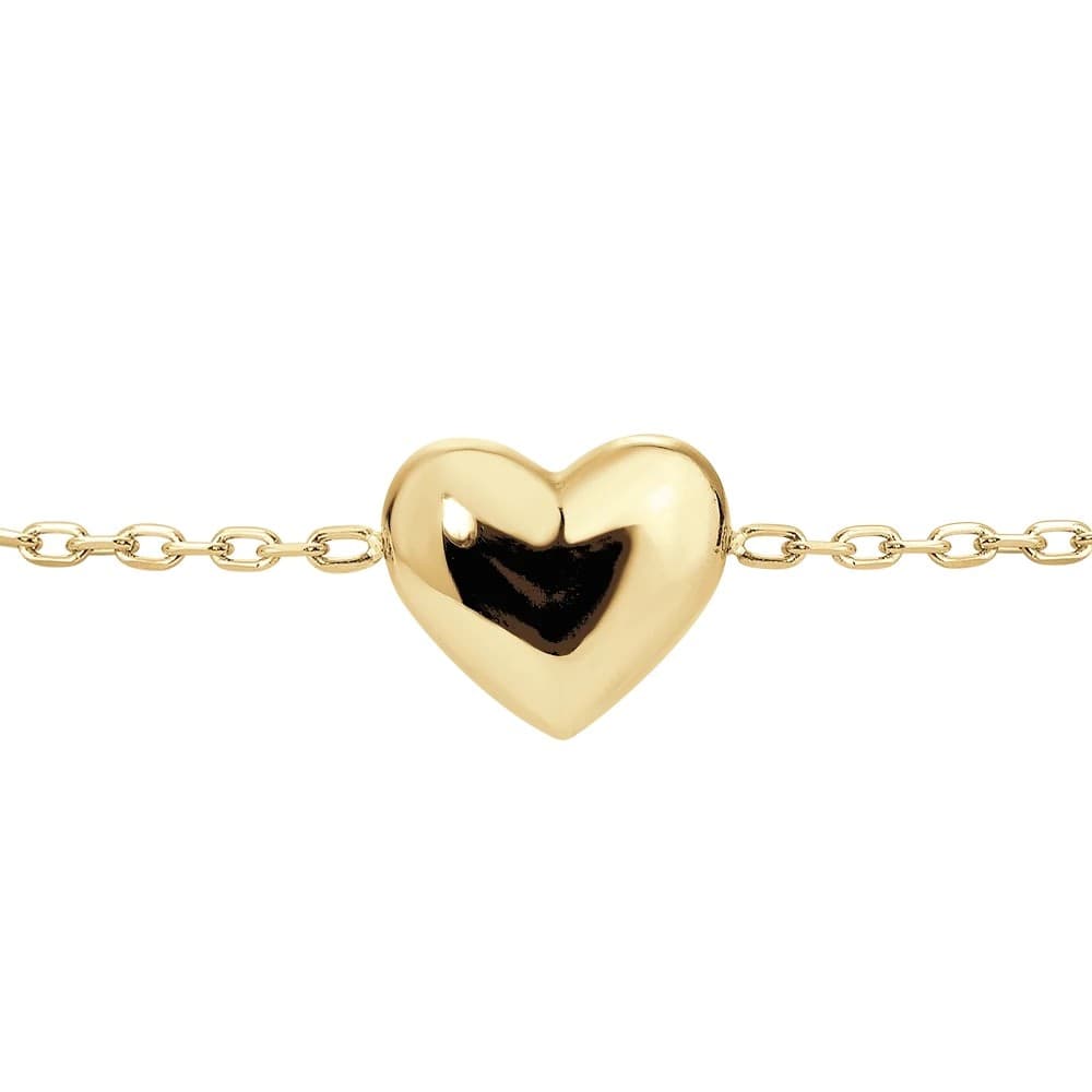 LUCA BARRA   -   BRACCIALE DONNA IN ACCIAIO IP GOLD CON CUORE - 2