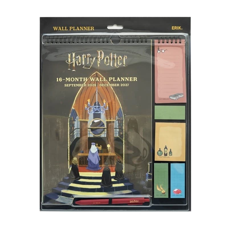 Harry Potter - Calendario da parete / Agenda mensile 2026/2027 (30 x 34 cm) - 8