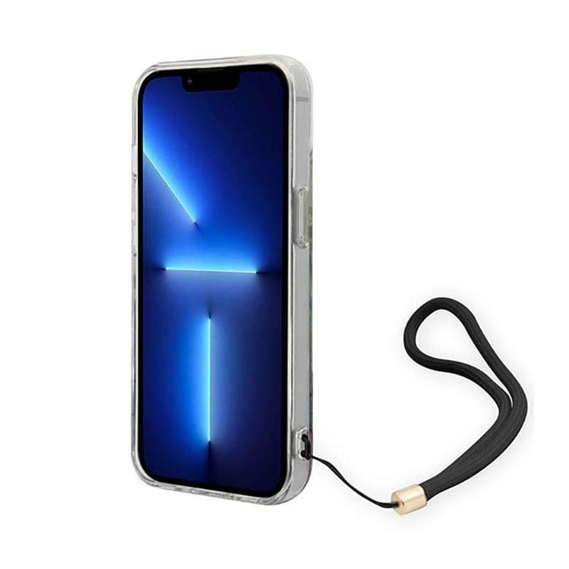 Guess Flower Cord - Case for iPhone 14 (Blue) - 4
