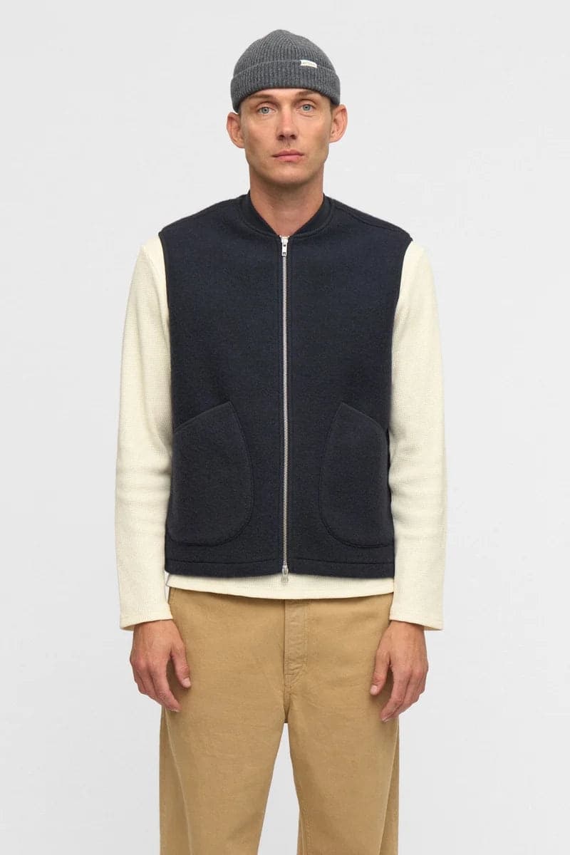 Gilet Uomo Anerkjendt Akrobin Boiled Wool - 5
