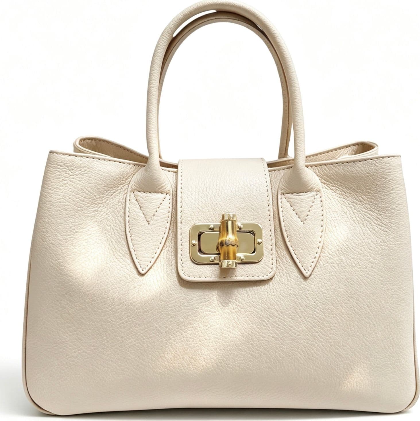 Modarno Borsa donna a mano Ginevra in vera pelle 35x18x24 cm - 16