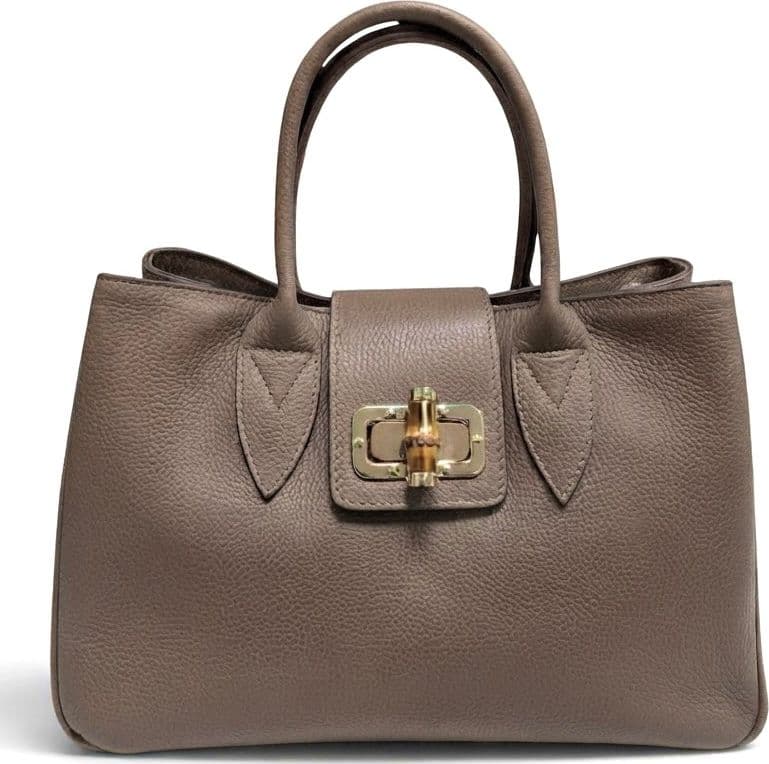 Modarno Borsa donna a mano Ginevra in vera pelle 35x18x24 cm - 19