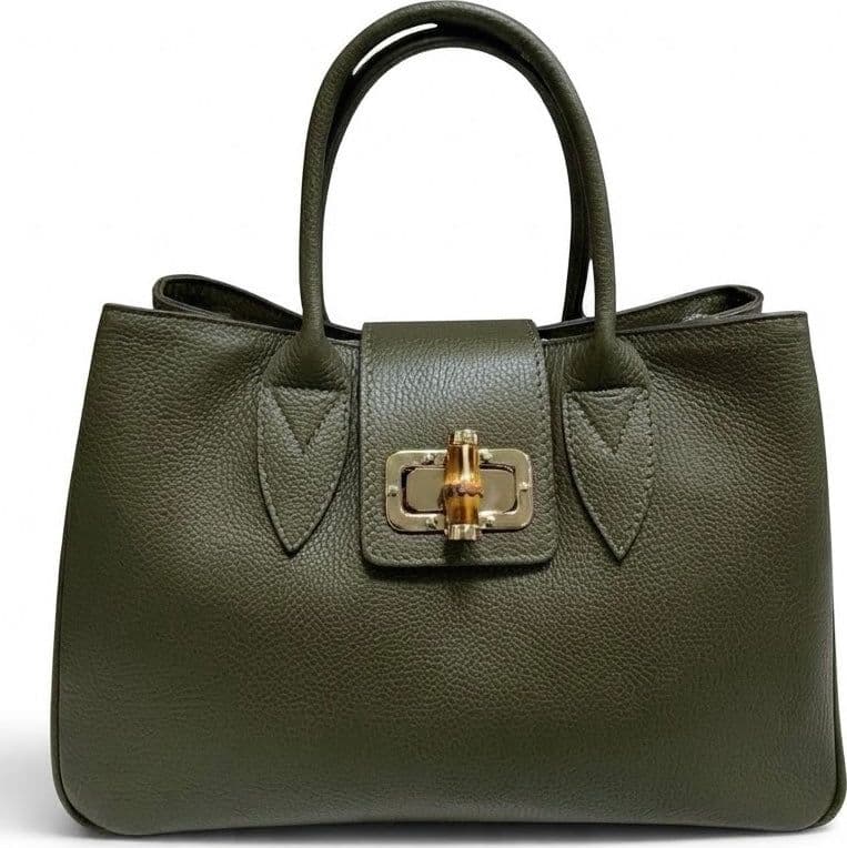 Modarno Borsa donna a mano Ginevra in vera pelle 35x18x24 cm - 20