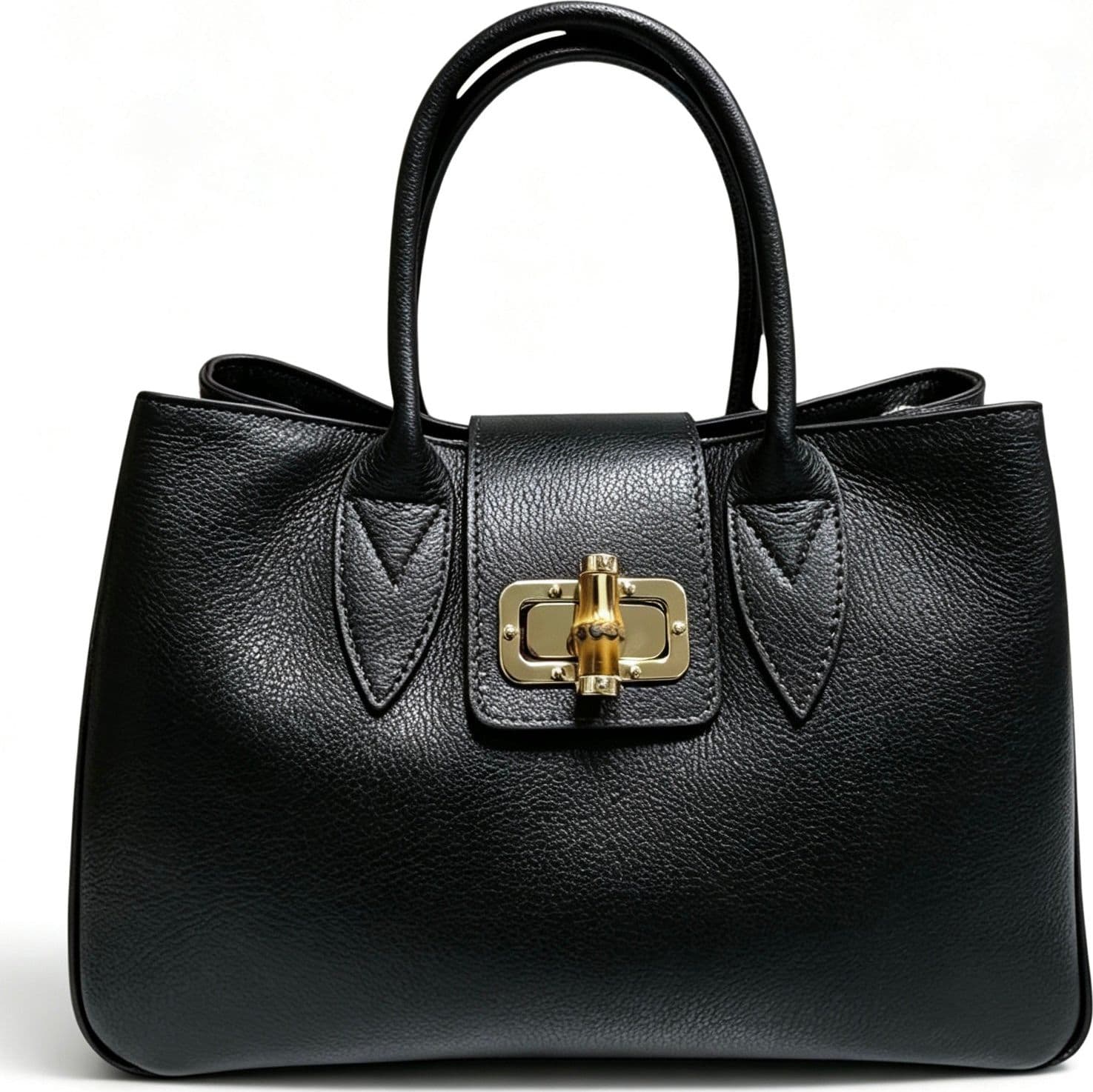 Modarno Borsa donna a mano Ginevra in vera pelle 35x18x24 cm - 8