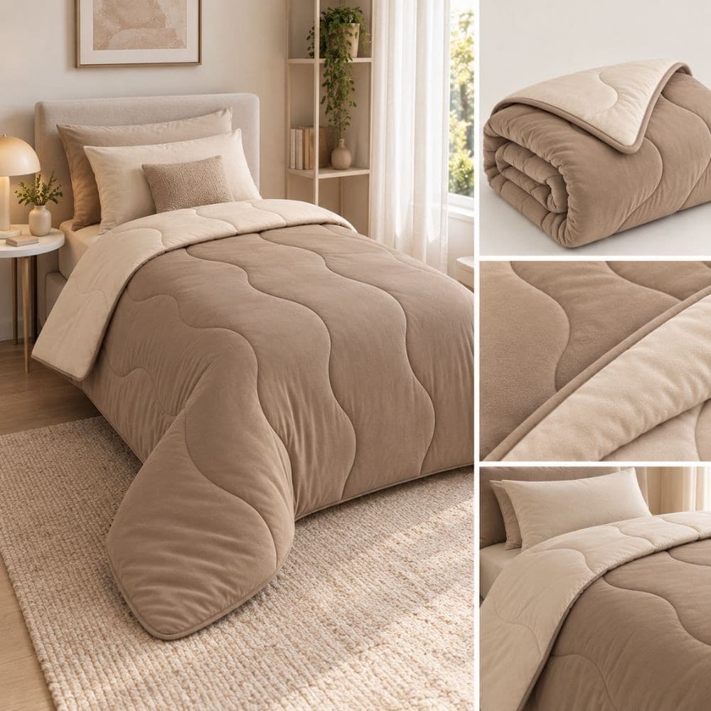 Trapunta Singola Invernale in Microfibra Double Face Posillipo Botticelli Home - 10