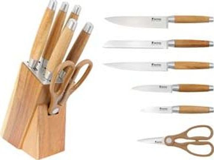 CEPPO COLTELLI CUCINA ACACIA WOOD PZ.7 - 1 pezzi XTRA