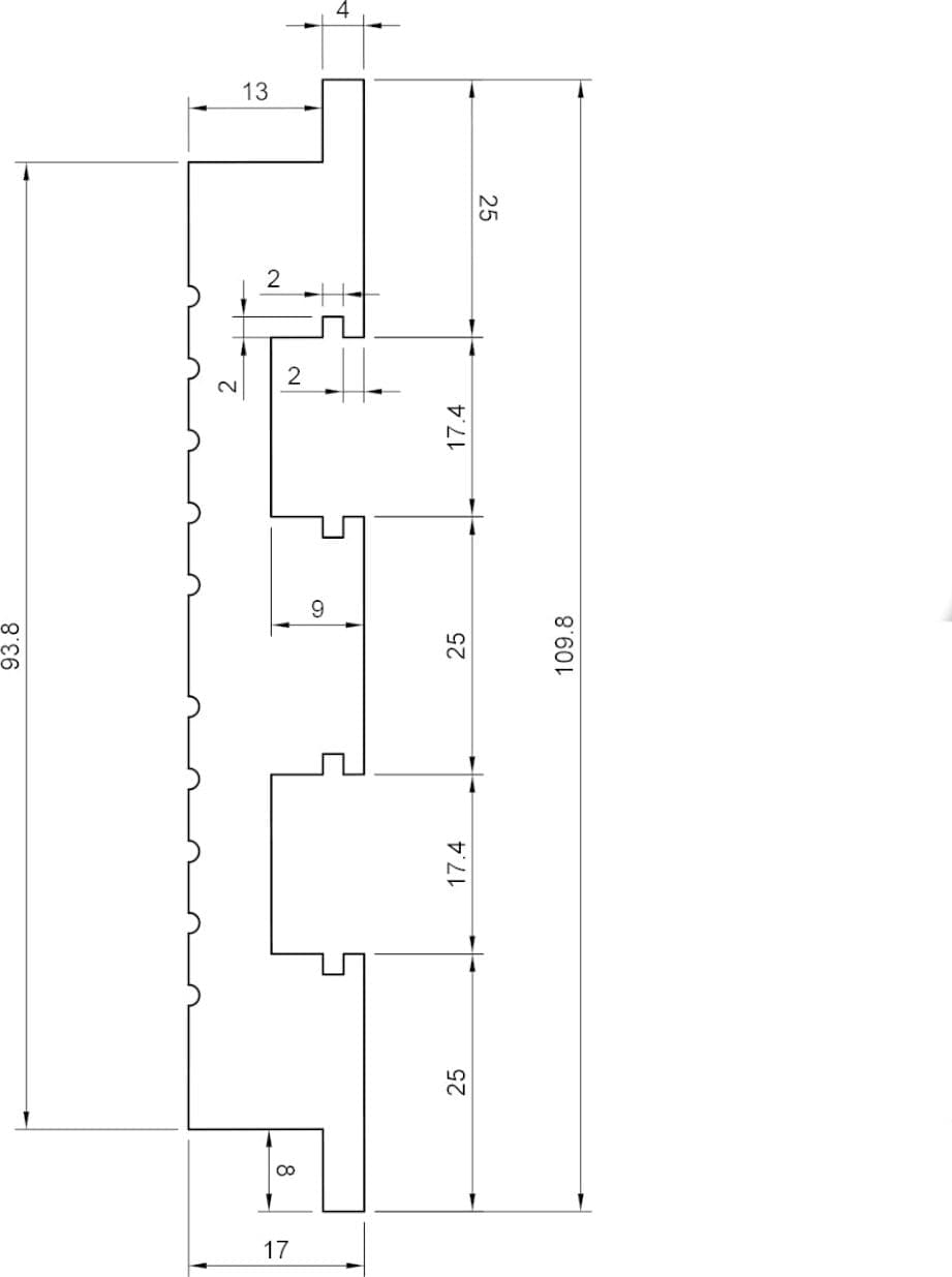 Profilo LED da Incasso per Cartongesso in Polimero 17x110x2700 mm – JX236 – Venduto al Metro Lineare - 7
