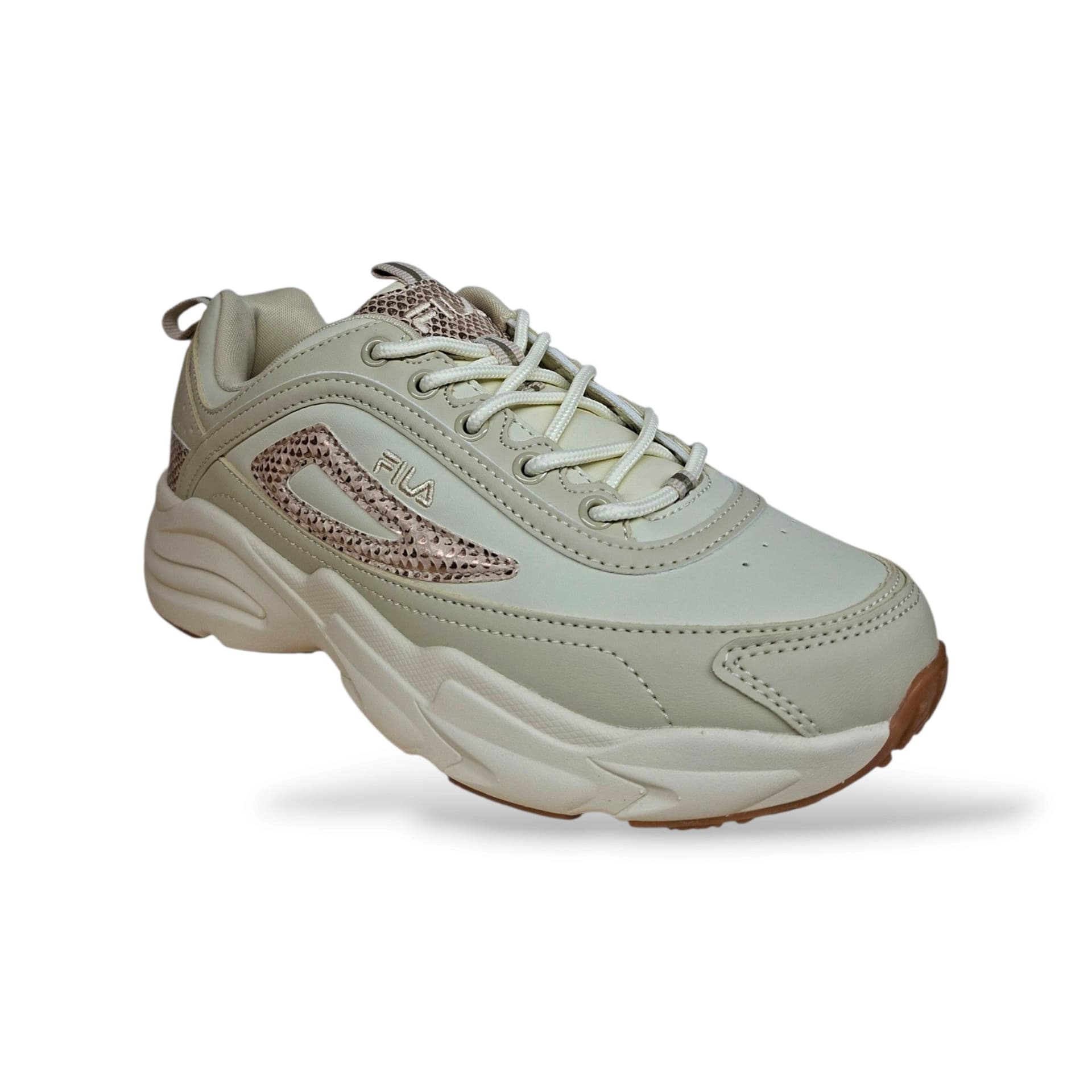 FILA Skye FFT0148 Sneakers Bambine e Ragazze Beige Cipria | Pelle Lacci Tennis Heritage Femminile Romantica Minimal | Taglie 36-39 | Scarpetteria Gica - 2