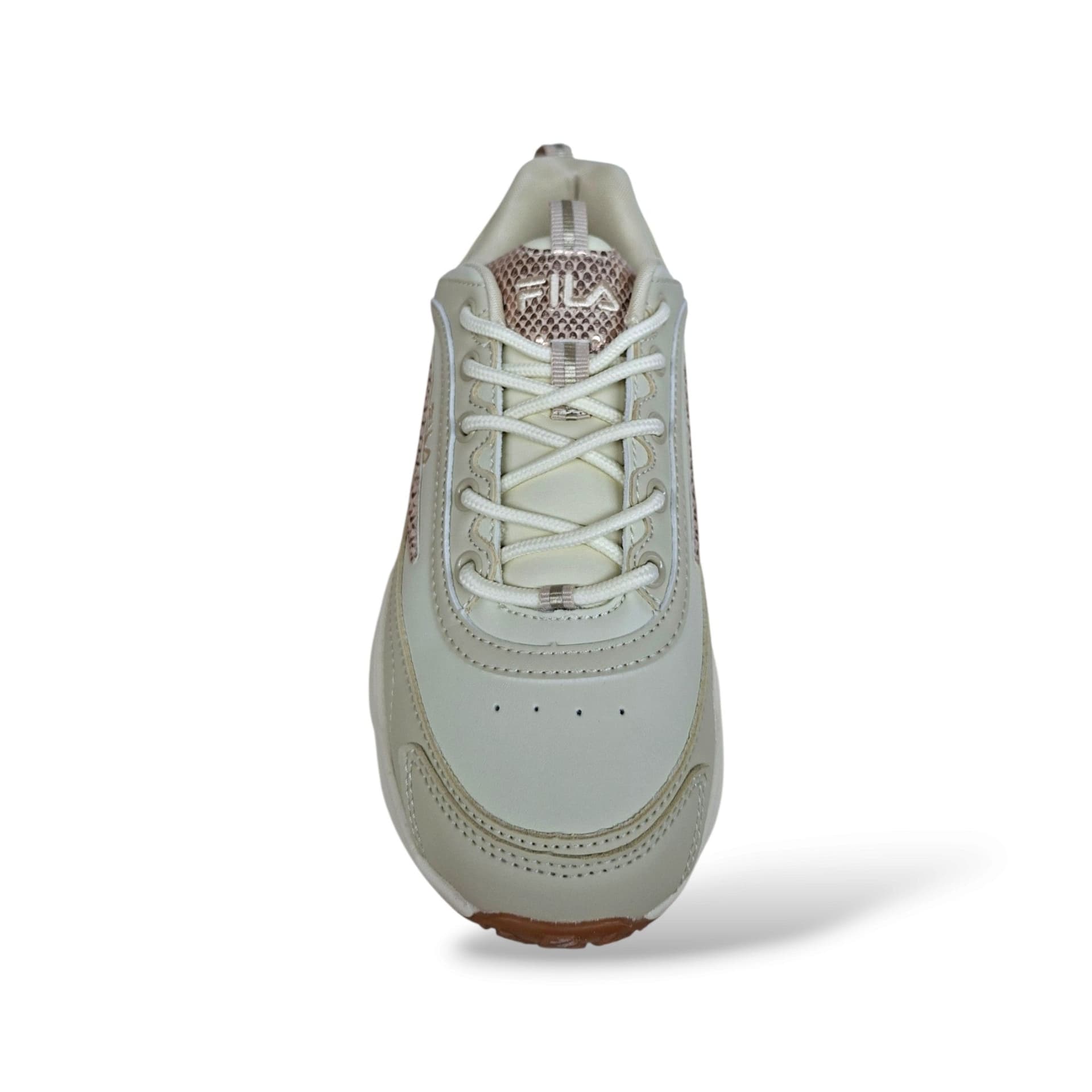 FILA Skye FFT0148 Sneakers Bambine e Ragazze Beige Cipria | Pelle Lacci Tennis Heritage Femminile Romantica Minimal | Taglie 36-39 | Scarpetteria Gica - 4