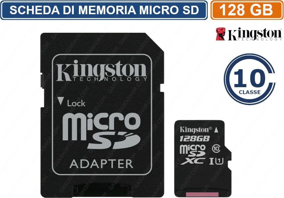 SCHEDA DI MEMORIA KINGSTON MEMORY CARD MICRO SD UHS-I CLASSE 10 80MB/s 128GB - 2